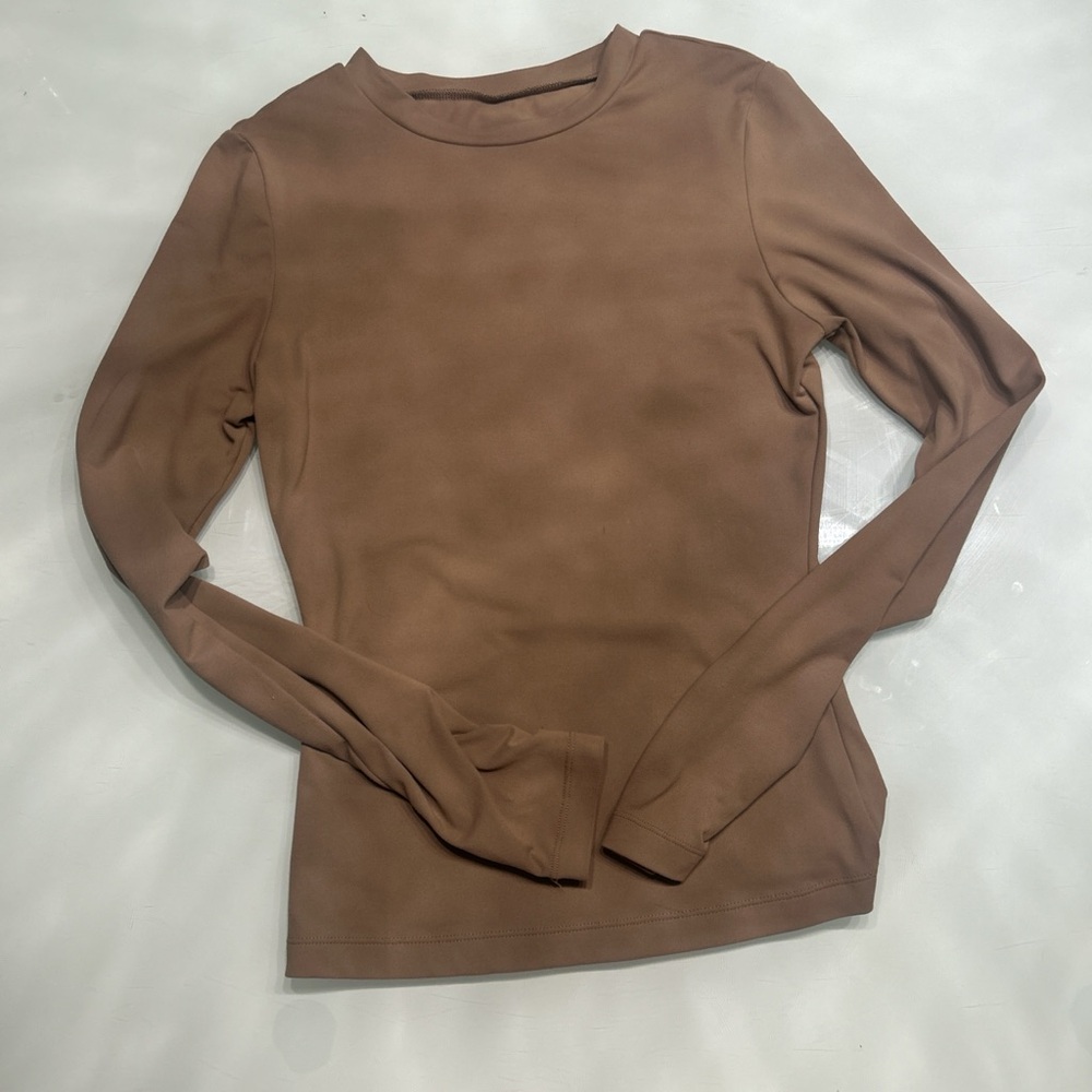 Everyday Long Sleeve tight Top - Brown